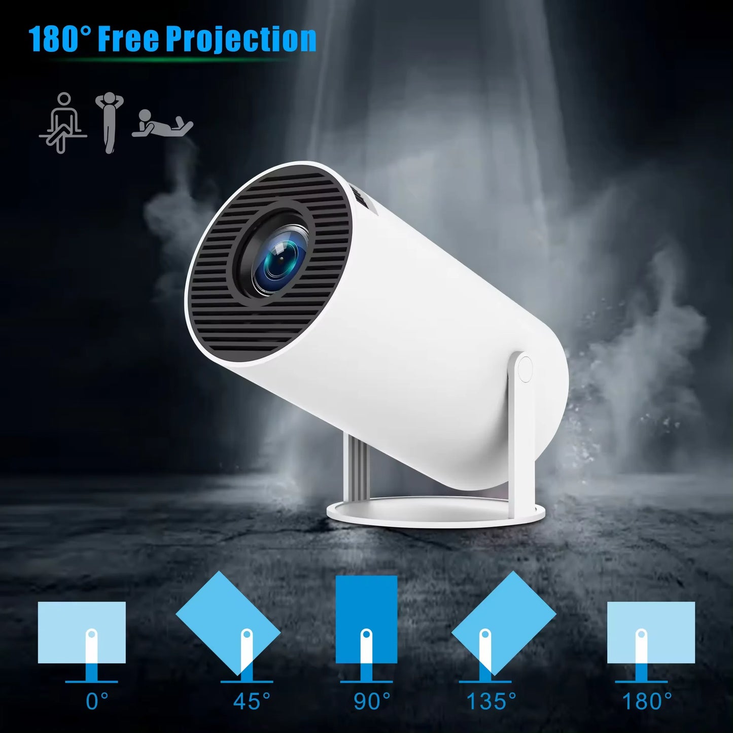Android Wifi Projector HY300 Portable Android 11 Smart Projector Proyector Mini Home Theater
